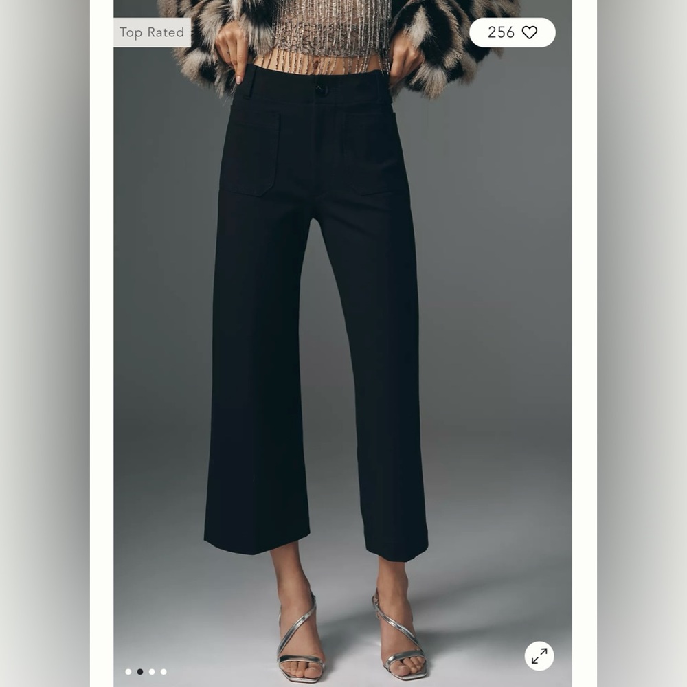 Maeve Black Wide Leg Pants